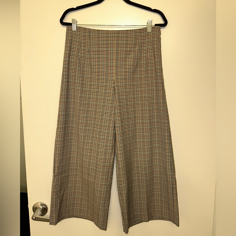 Loft cropped plaid trouser